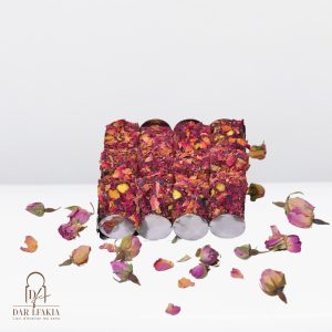 Délice Turc à la Pistache et aux Feuilles de Rose, Aromatisé à la Rose