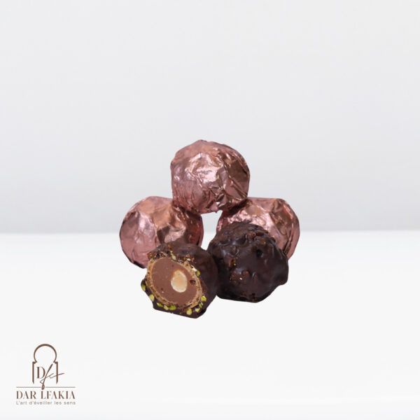 Rocher Chocolat Noir Pistaches et Noisettes